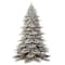 7.5ft. Pre-Lit Flocked Royal Majestic Fir Artificial Christmas Tree, Clear Lights